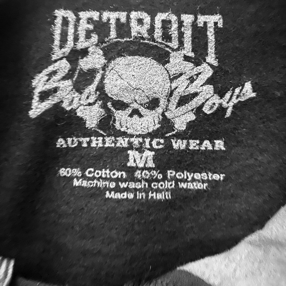 Detroit Bad Boys Hooded Sweatshirt-Long Sleeve-Color/Black-NWOT-Multiple Sizes - Picture 2 of 3